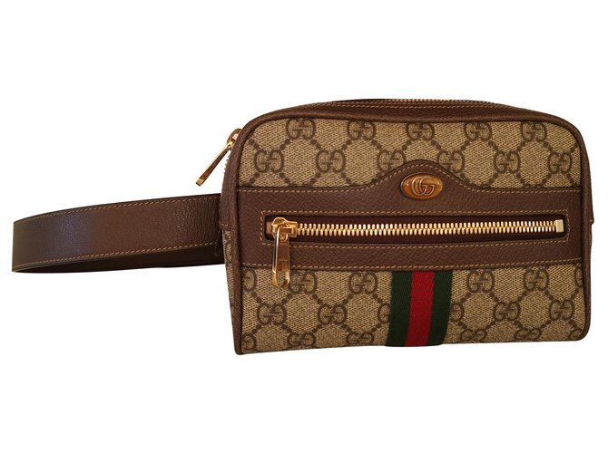 Gucci Belt Ophidia Trimmed Supreme Canvas Belt Bag
