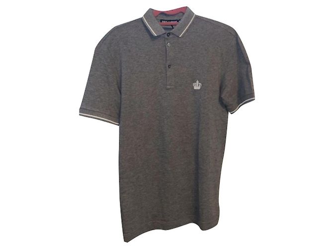 Neues Dolce & Gabbana Poloshirt Grau