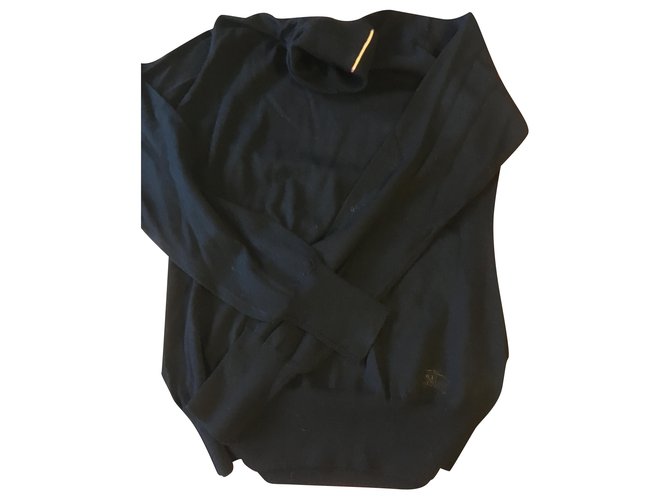 Burberry Black turtleneck sweater Wool  ref.243498