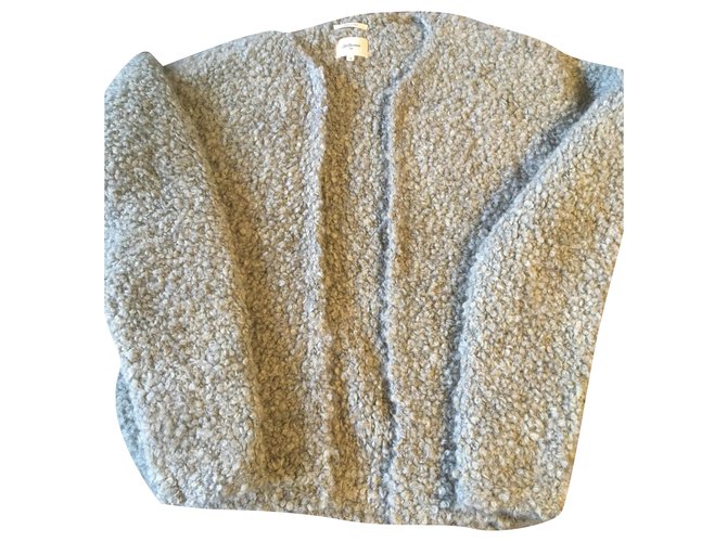 Bellerose Cardigan in spugna di lana verde oliva  ref.243501