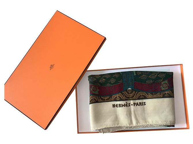 Hermès KUNST DER SCHRITTE Mehrfarben Kaschmir