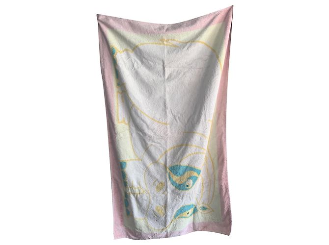 Hermès Toalla de baño hipopótamo Multicolor