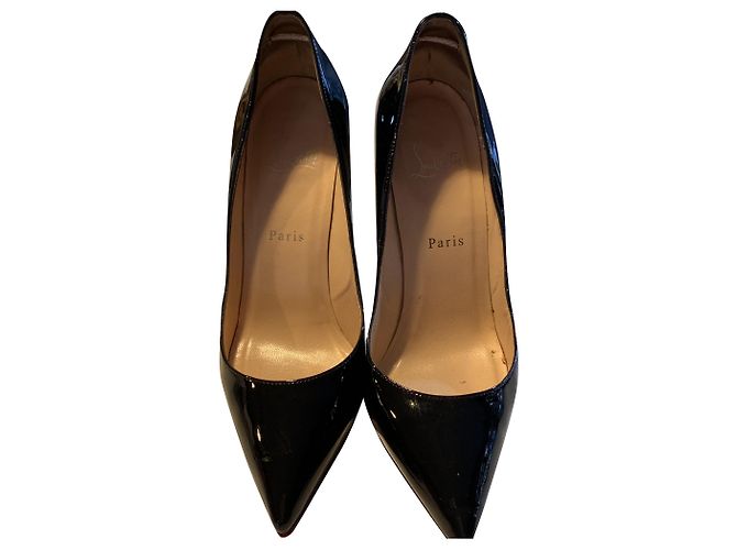 Autre Marque Christian Louboutin Pumps Schwarz Lack