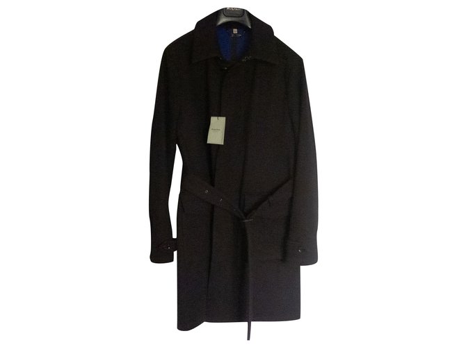 Autre Marque Men Coats Outerwear Black Wool  ref.243595