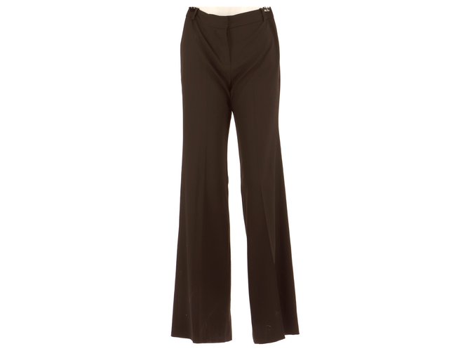 Chloé Trousers Brown Cotton  ref.243628