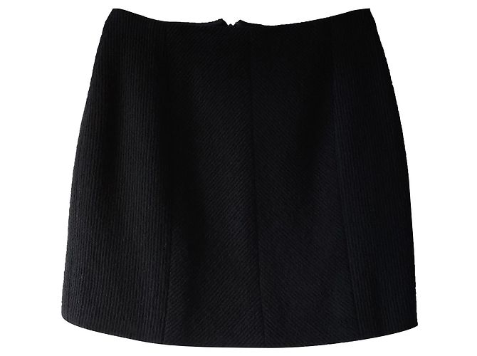 GONNA IN TWEED DI LANA CHANEL Nero