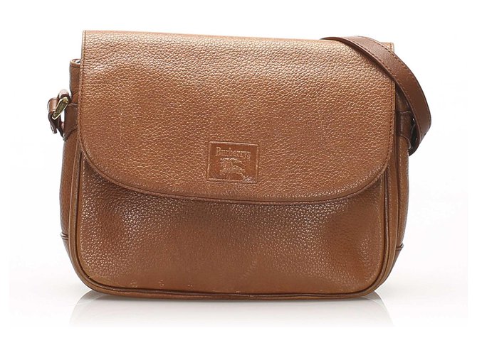 Burberry Brown Leather Crossbody Bag Pony-style calfskin  ref.243767