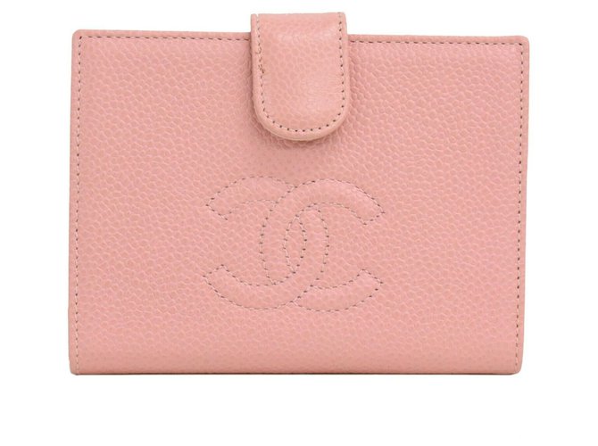 Chanel wallet Pink Leather  ref.243835