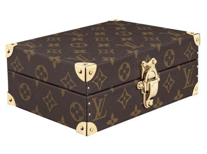 Louis Vuitton LV Trunk dominos boc Brown Leather  ref.243852