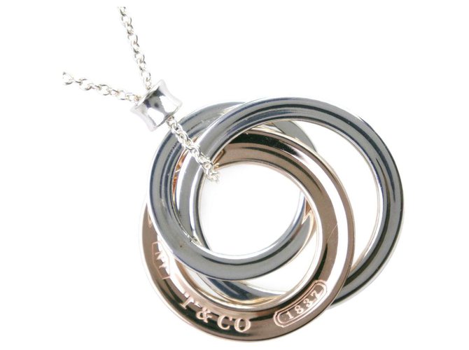 TIFFANY & CO. Interlocking Circles Silvery Silver  ref.243902