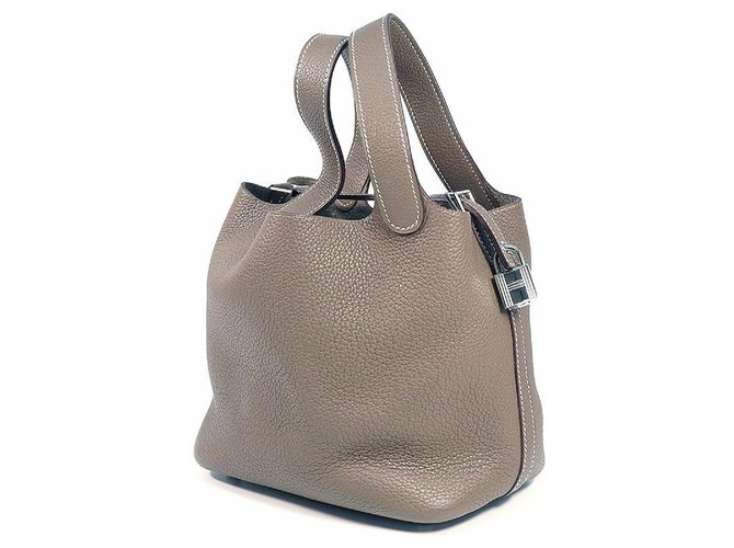 Hermès HERMES Picotin Lock PM Womens handbag Etooope x silver hardware  ref.243935