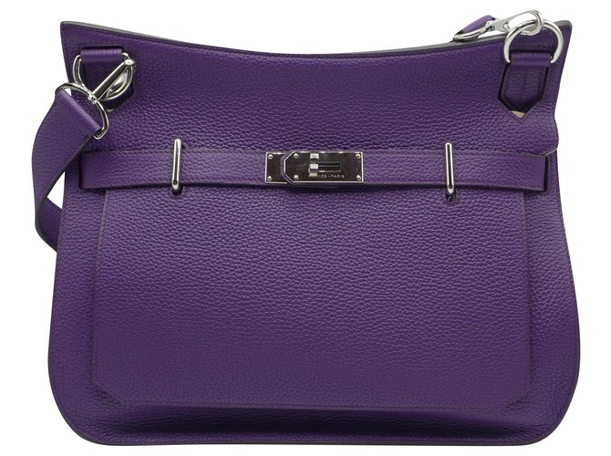 Hermès Jypsiere 34 Purple Leather  ref.244237