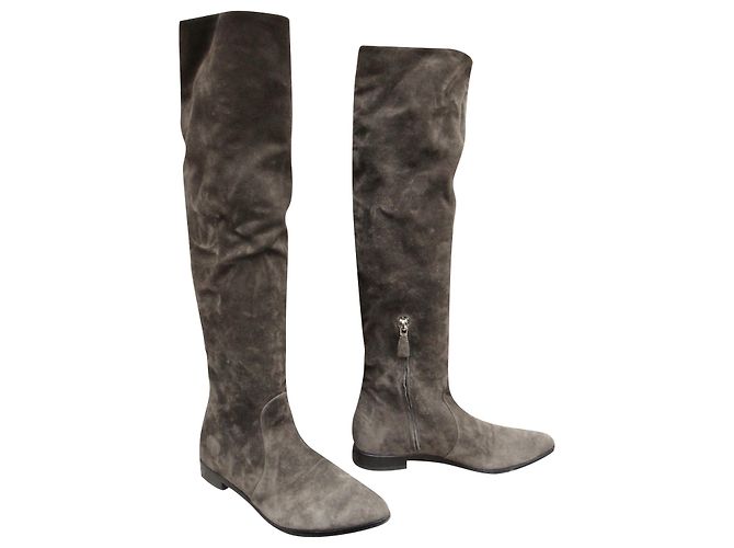 Botas prada p 38 Gris pardo 