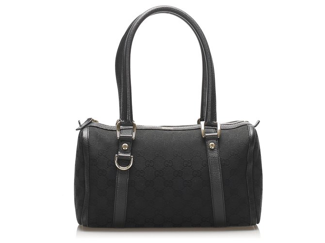 Gucci GG Canvas Abbey D-Ring Tote Black