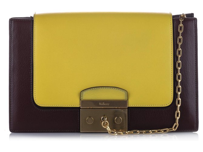 Mulberry Yellow Pembroke Leather Shoulder Bag Multiple colors Metal Pony-style calfskin  ref.244350