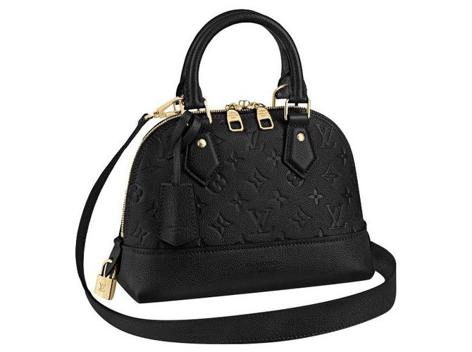 Louis Vuitton LV Neo Alma BB Black Leather  ref.244426