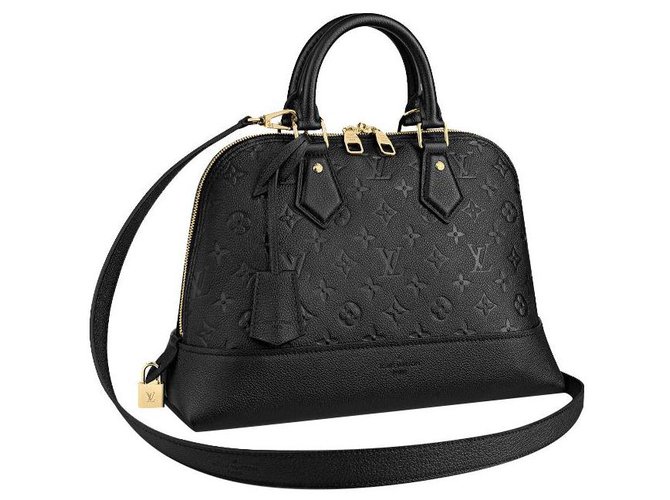 Louis Vuitton LV Neo Alma PM Black Leather  ref.244427