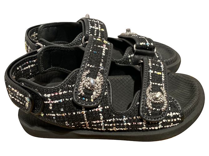 Chanel Sandals Black