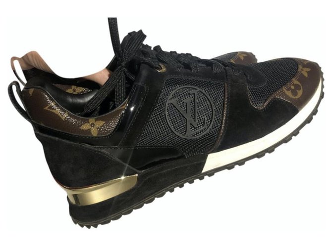 Louis Vuitton sneakers Cuir Noir  ref.244480