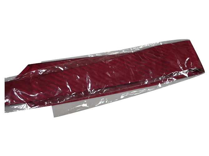 Autre Marque Cravatta di seta a righe rossa e bordeaux Rosso