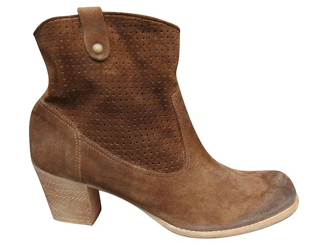 N.D.C. Made By Hand Botas NDC feitas à mão p 36 Nova Condição Marrom