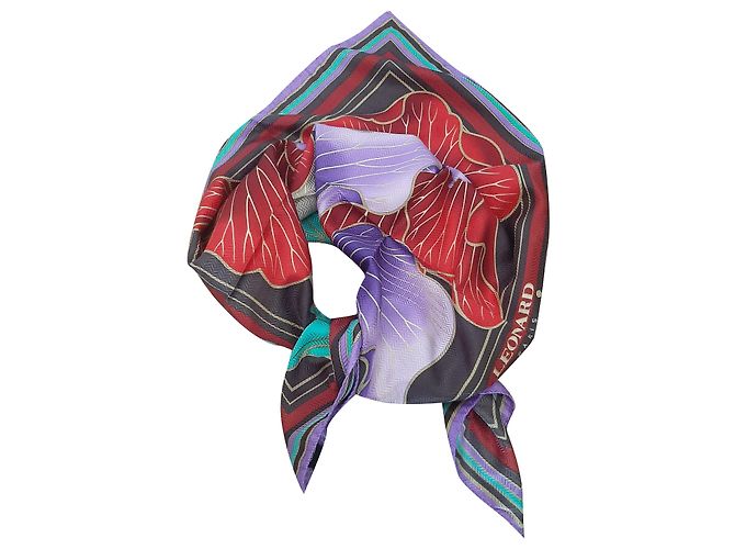 Leonard Silk Scarf Multicolore 90x90cm Multiple colors