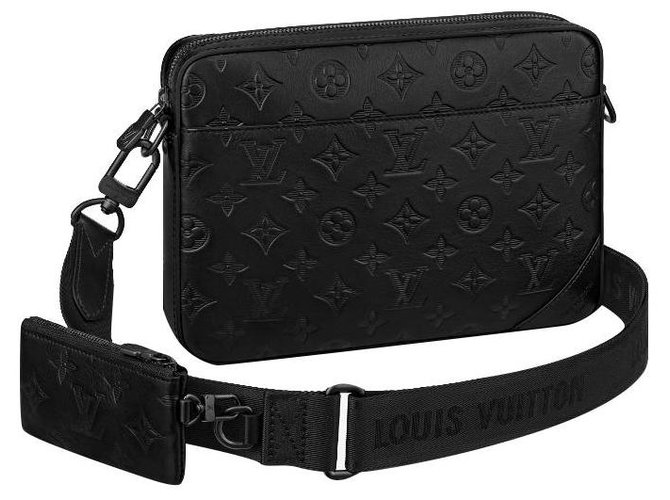 Louis Vuitton LV duo messenger new Black Leather  ref.244672