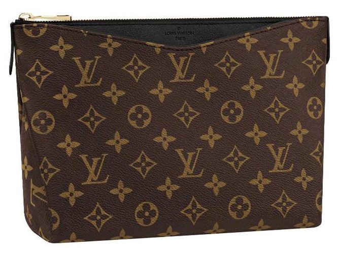 Louis Vuitton LV Pallas Beauty Case Braun Leder  ref.244681