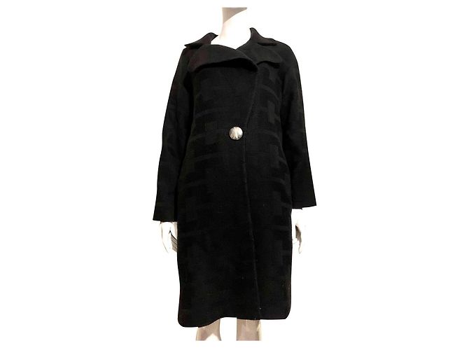 Joseph Graphic T Coat oversized Black