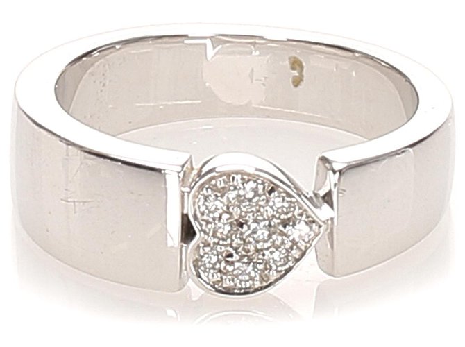 Piaget White K18 Heart Diamond Ring Metal ref.244880 - Joli Closet