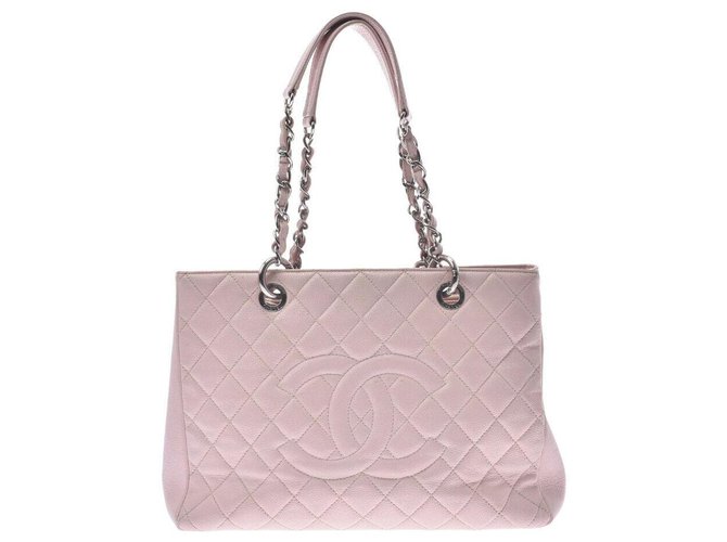 Chanel GST (grand shopping tote) Pink Leather ref.244992 - Joli Closet