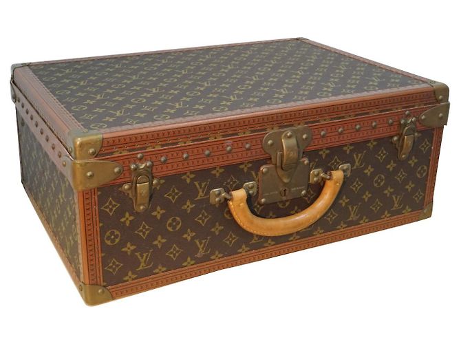 Sofia Coppola Louis Vuitton Lous Vuitton Monogram Alzer 55 Hard case Brown