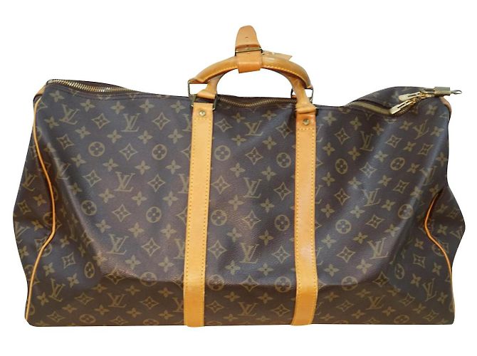 Louis Vuitton Keepall 50 MONOGRAM CANVAS TRAVEL Marrom