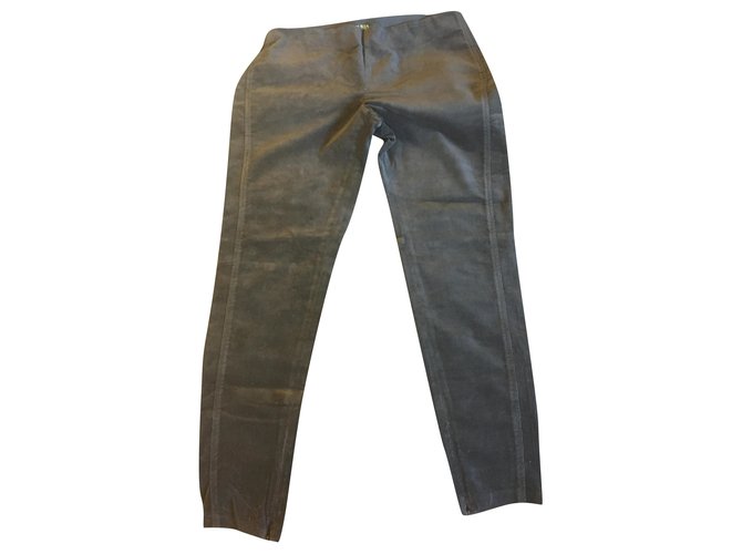 Ralph Lauren Collection Pantalon Coton Gris anthracite  ref.245071
