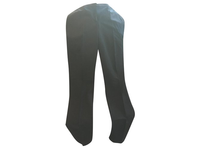 Burberry Pantalon droit en laine vierge noir  ref.245082