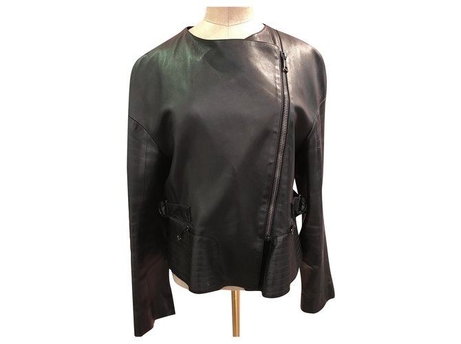Chloé jacket Black Lambskin  ref.245091