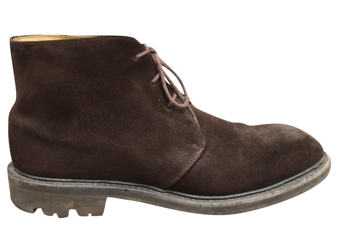 Boots Façonnable p 43,5 Dark brown Deerskin  ref.245146