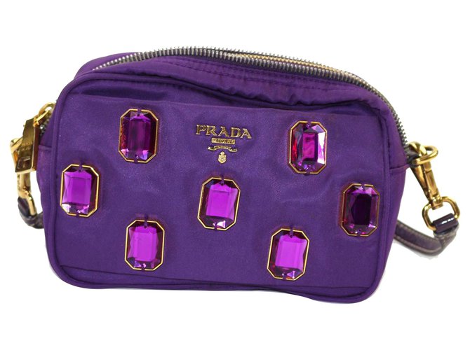 prada violet bolsa