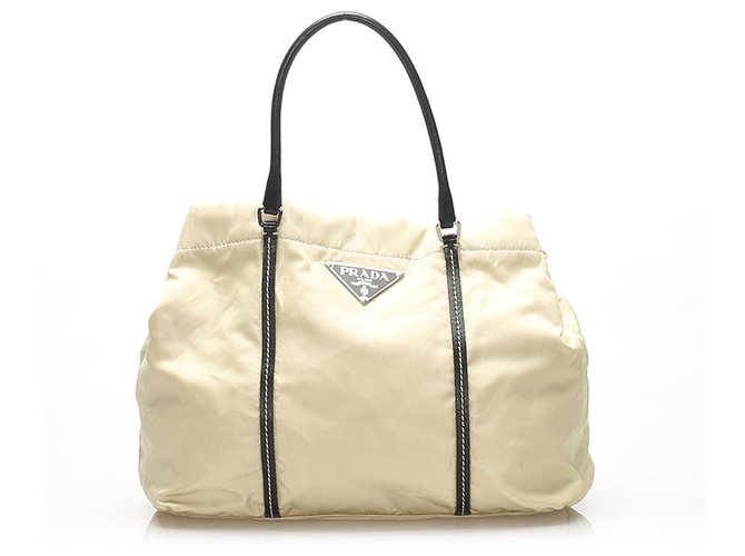 prada cloth tote bag