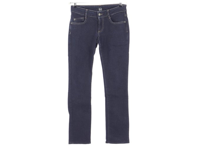 Alexander Mcqueen Jeans Navy blue Cotton  ref.245324