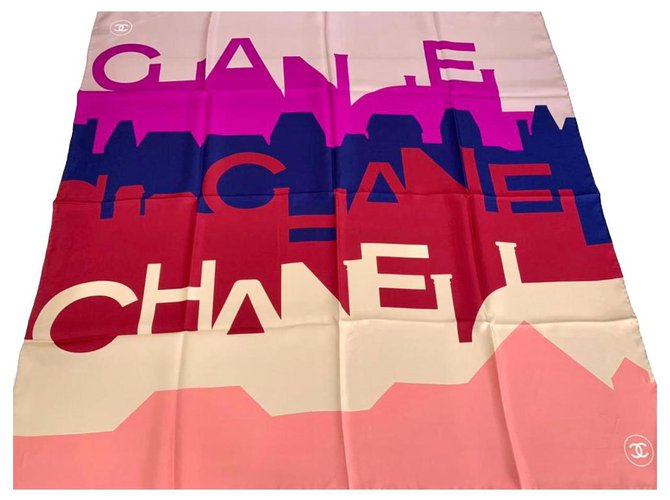 Chanel scarf Multiple colors Silk  ref.245357