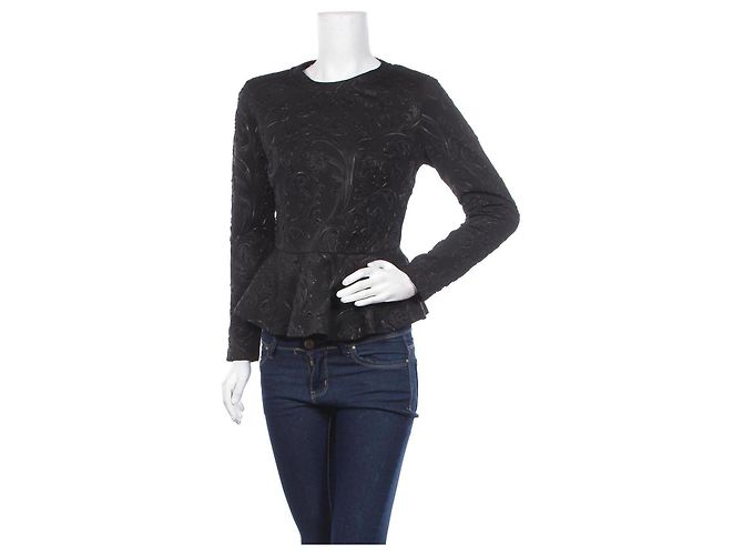Baum und Pferdgarten Bluse Schwarz Polyester Größe L