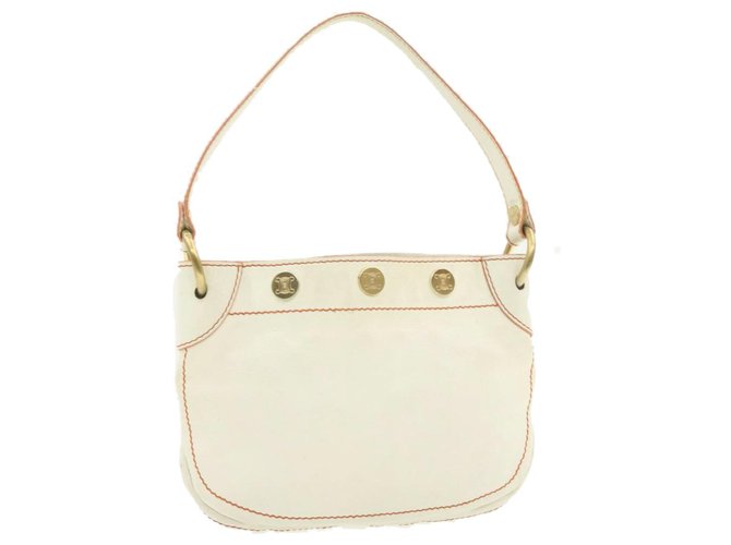 Sac à main bandoulière Céline Cuir Blanc  ref.245575