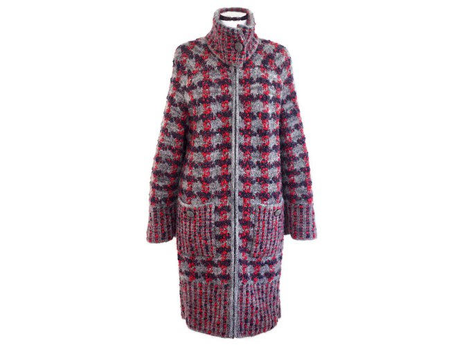 Chanel impresionante abrigo estilo cardi extragrande Multicolor Lana  ref.245802