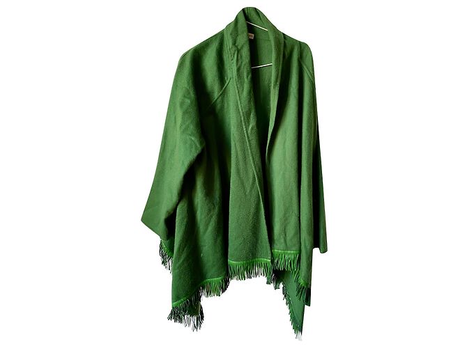 Colombo Hervorragende Strickjacke im Cape-Stil Grün Olivgrün