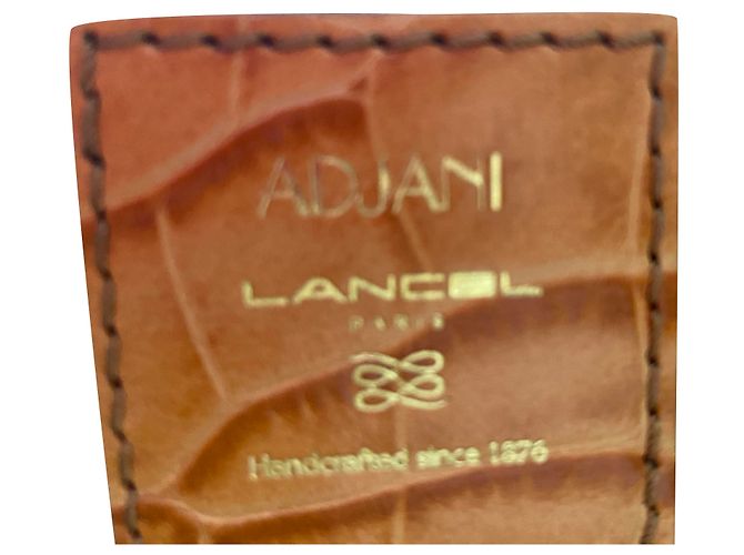 Bolso de mano Lancel Adjani de piel amarillo
