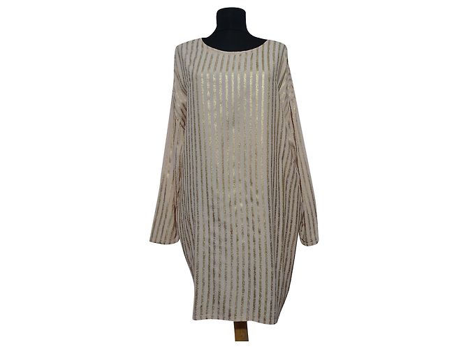 Autre Marque Stine Goya Kleid Tunika Gold Beige Golden