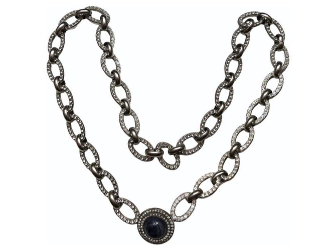 Yves Saint Laurent Necklaces Silvery Metal  ref.246138