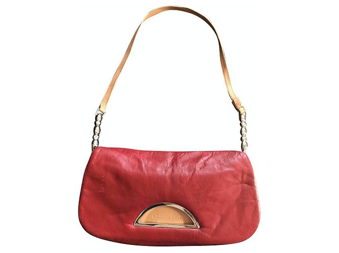 Dior Malice Handtasche rot Leder