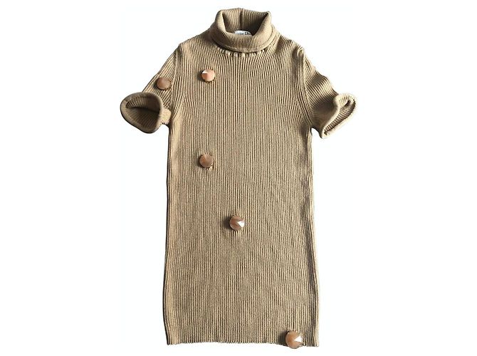 Top Dior in cotone beige